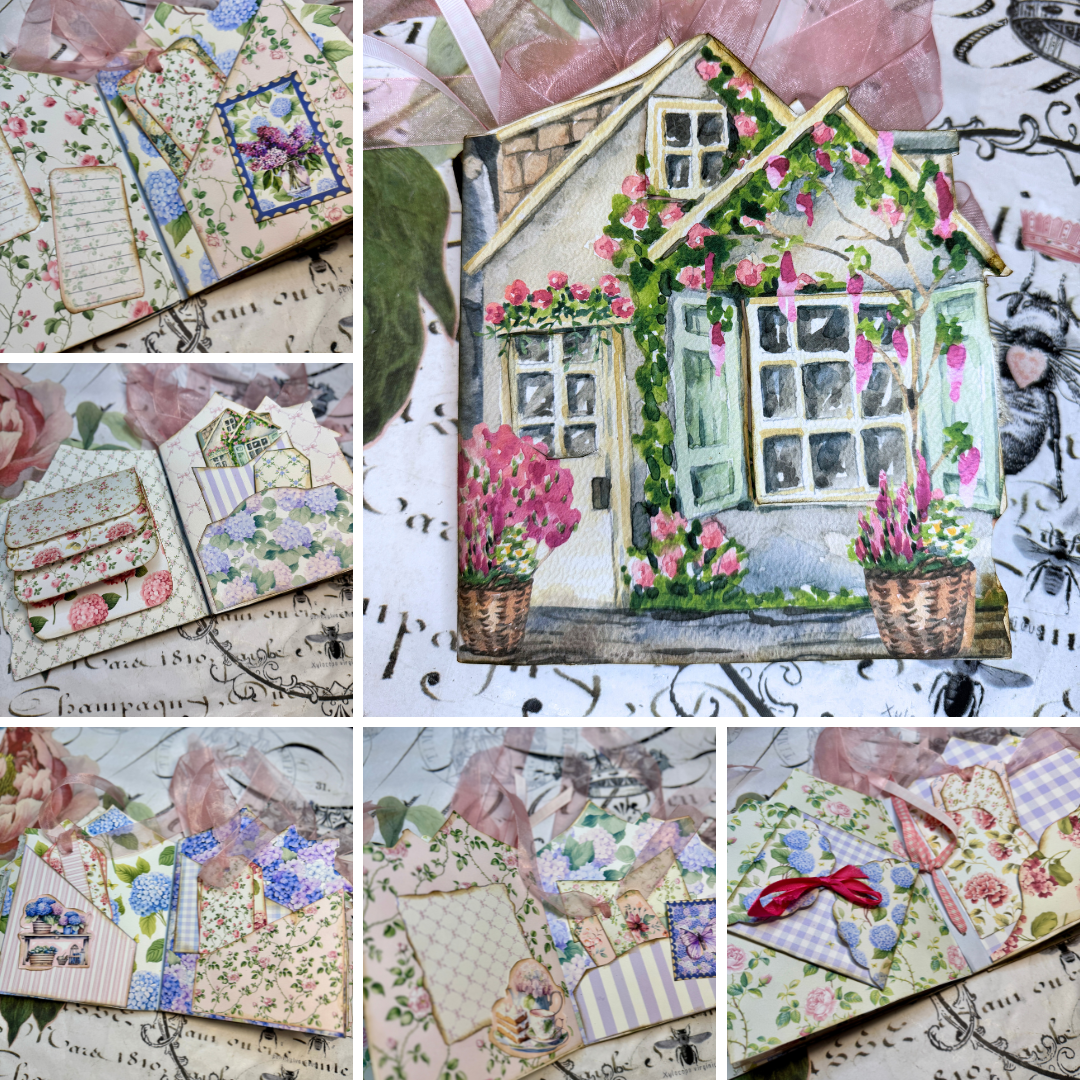 The Lil' Cottage Junk Journal Kit & Tutorial **Digital Kit**