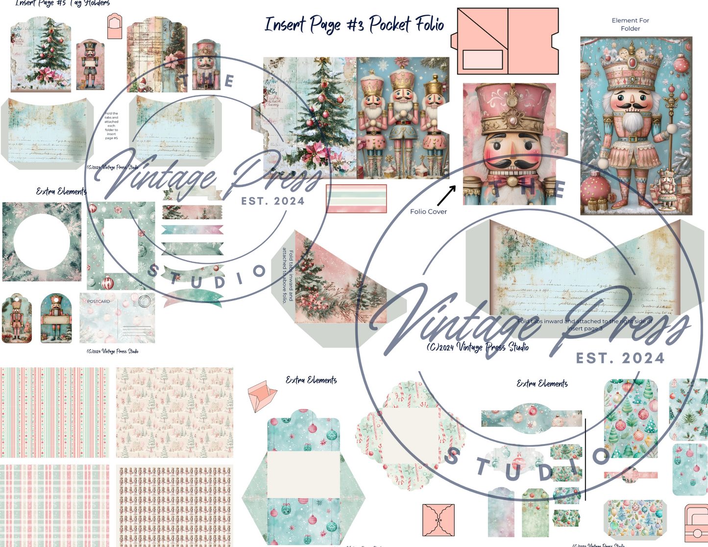 "The Nutcracker" Holiday Folio Junk Journal Kit