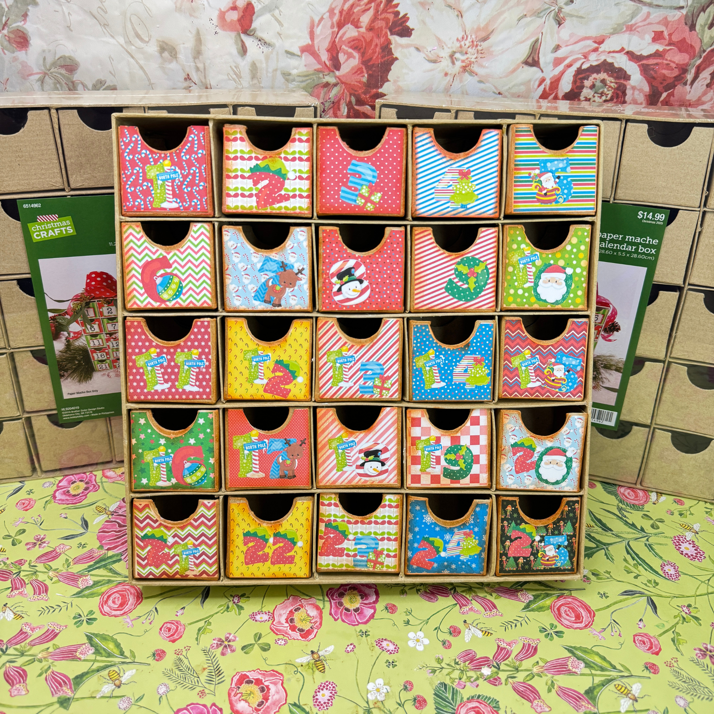 Christmas Advent Calendar & Paper Pack Printable **Digital File**