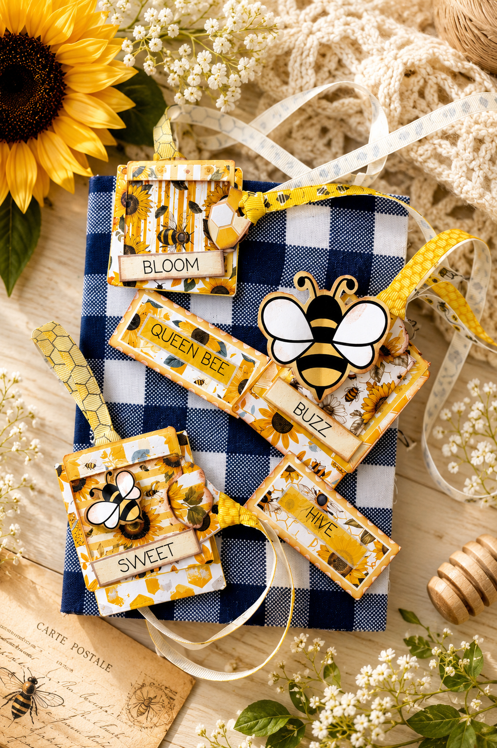 Summer Bzzzz "Bee Theme" Mini Hidden Paperclips **Digital File**