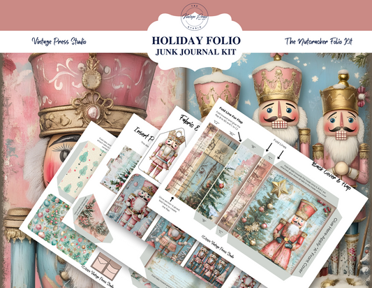 "The Nutcracker" Holiday Folio Junk Journal Kit
