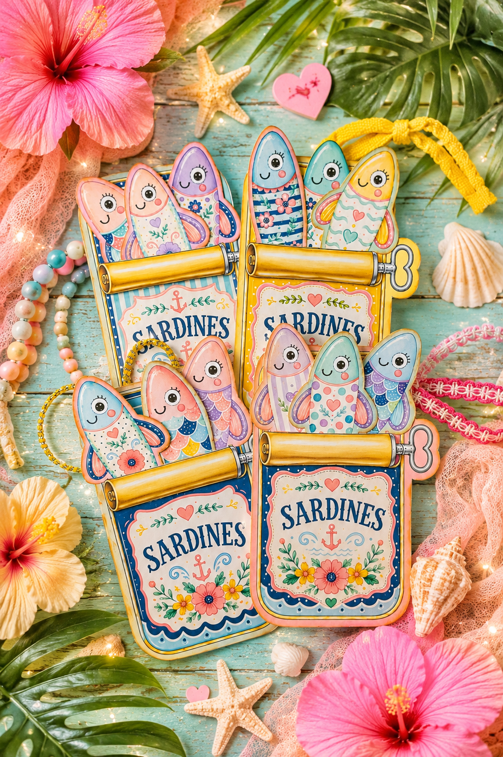Packed With Love -Sardine Loaded Junk Journal Tags **Digital Kit**