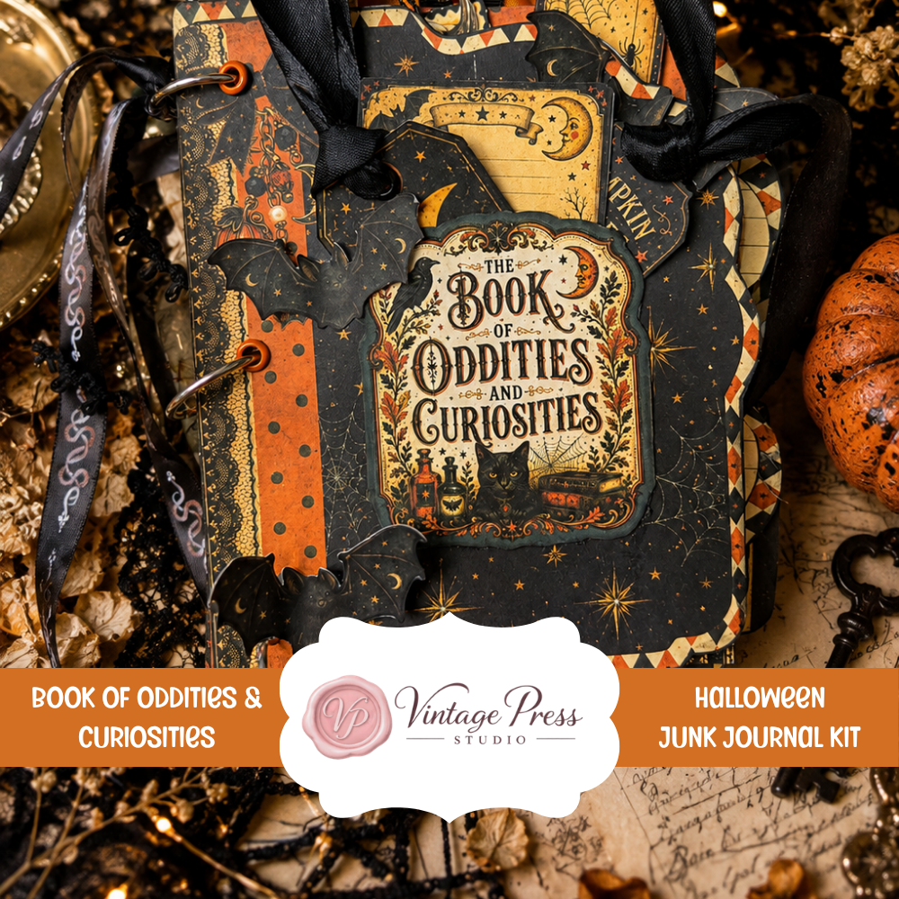 Halloween Junk Journal "Oddities & Curiosities" **Digital Kit**