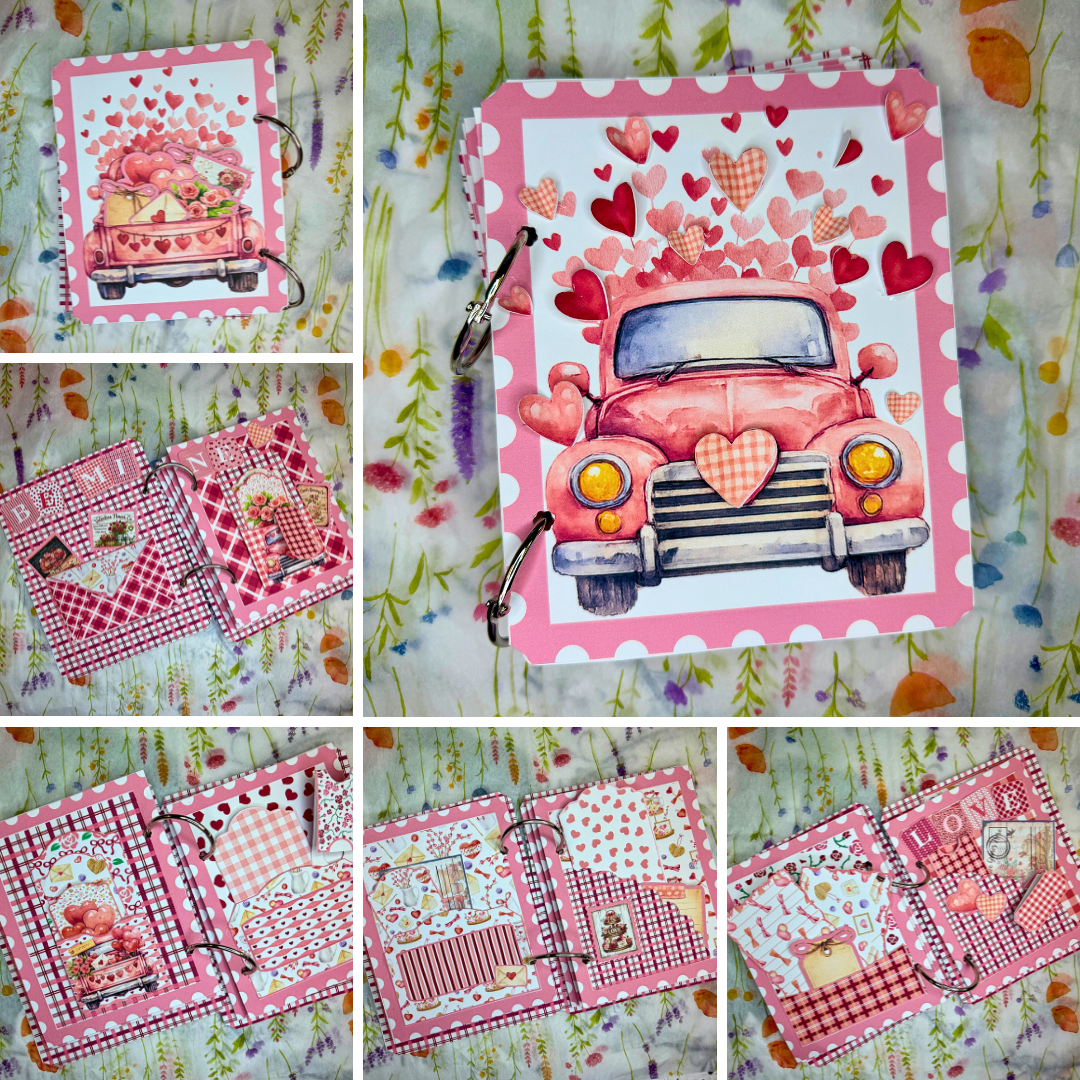 Valentine Day "Special Delivery" Vintage Junk Journal Folio Kit **Digital Kit**