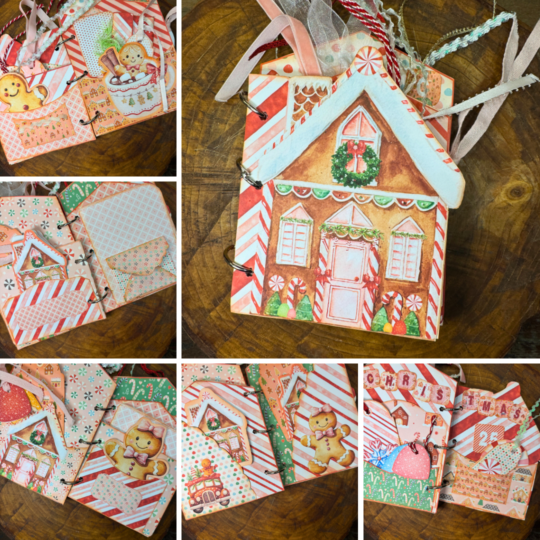 Gingerbread Junk Journal Folio Kit **Digital Kit**