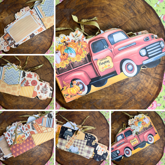 Sweater Weather Fall Vintage Red Truck Journal ***Digital Kit Only***