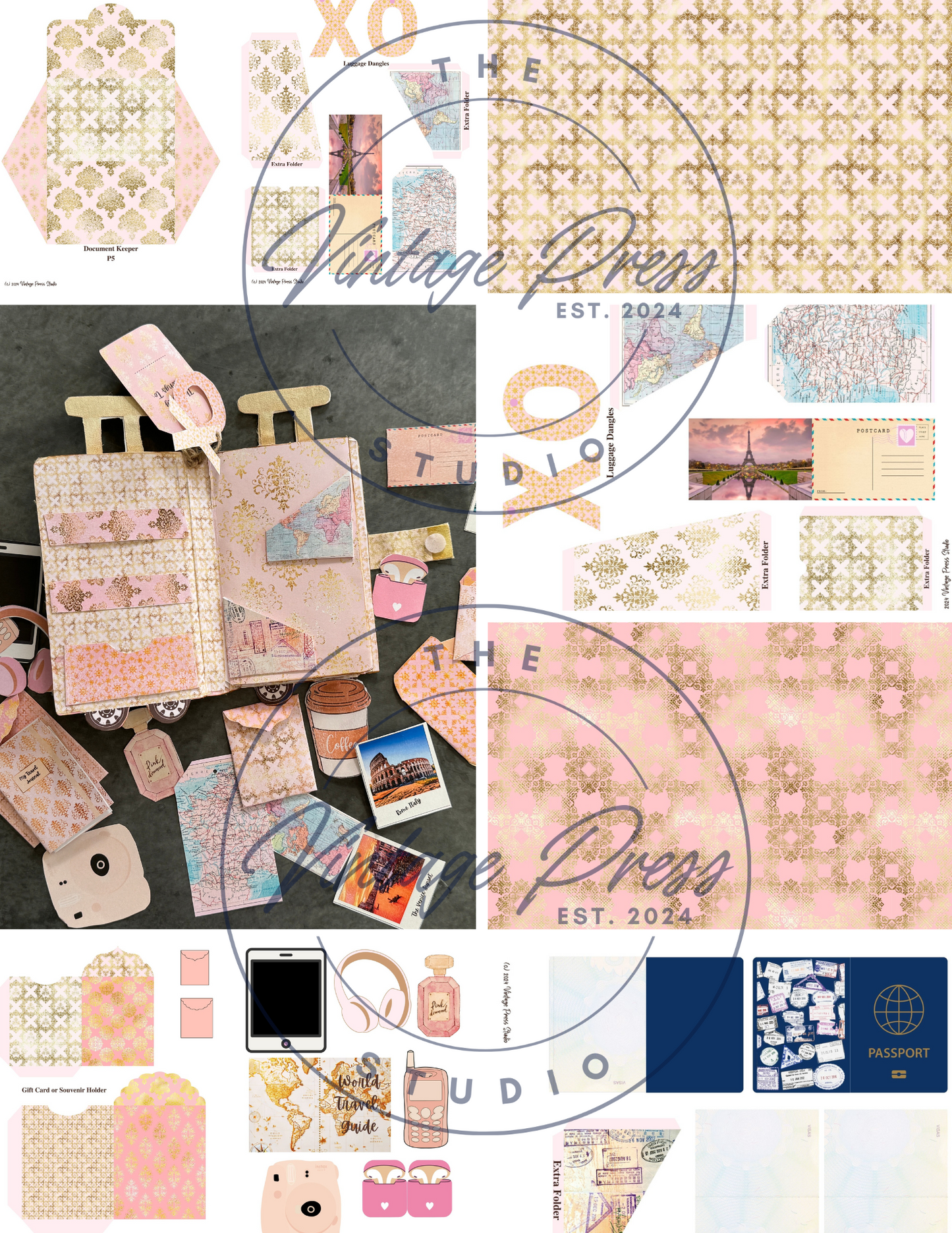 "Trend Setter" Travel Junk Journal Kit