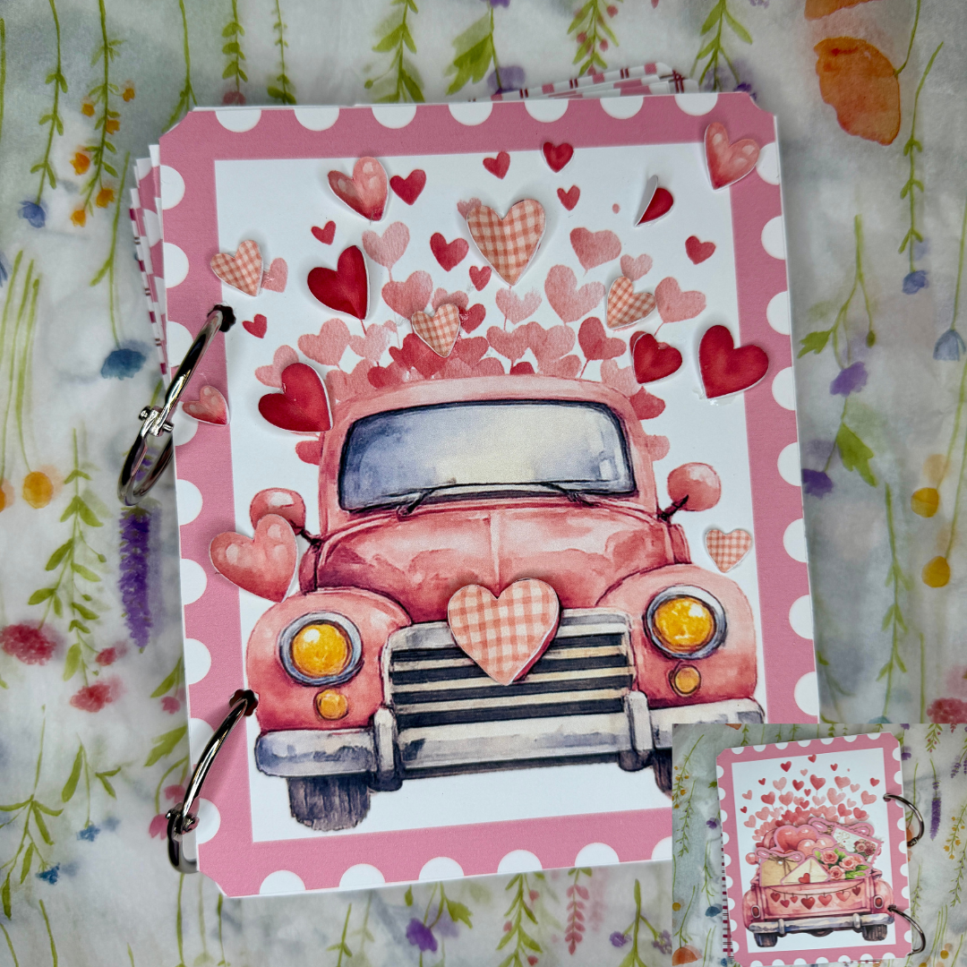 Valentine Day "Special Delivery" Vintage Junk Journal Folio Kit **Digital Kit**