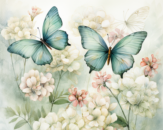 Butterfly Garden Blue-CC021