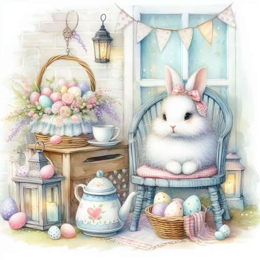 Shabby Chair Bunny-CC007