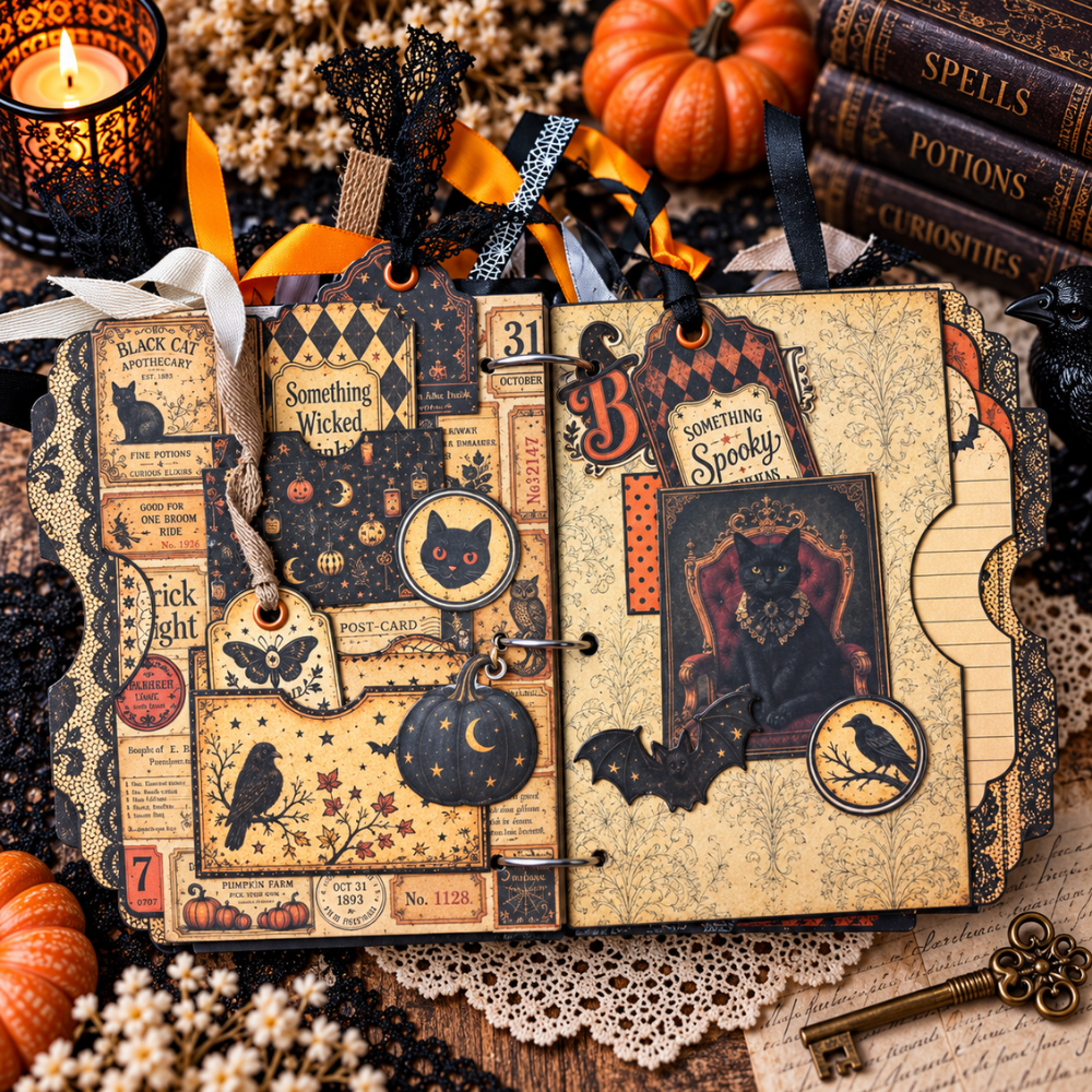 Halloween Junk Journal "Oddities & Curiosities" **Digital Kit**
