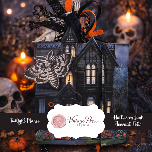 Halloween Junk Journal-Twilight Manor **Digital Kit**