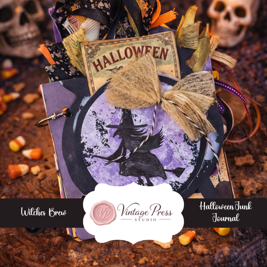 Witches Brew Halloween Junk Journal **DIGITAL KIT**