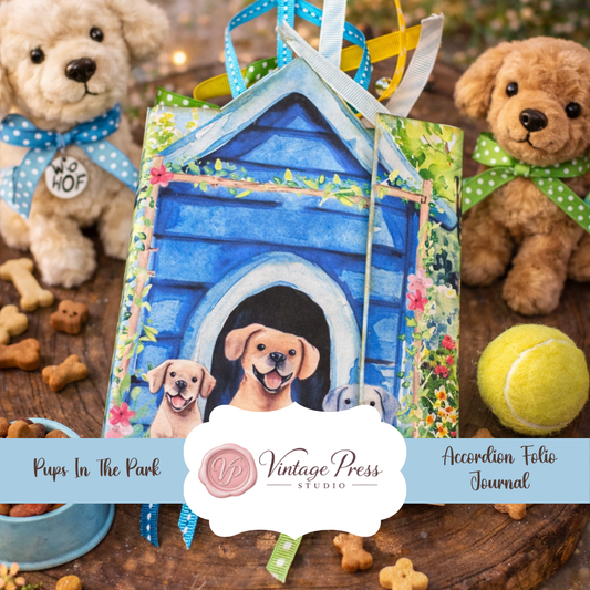 Pups In The Park Puppy & Dog Journal Folio **DIGITAL KIT**