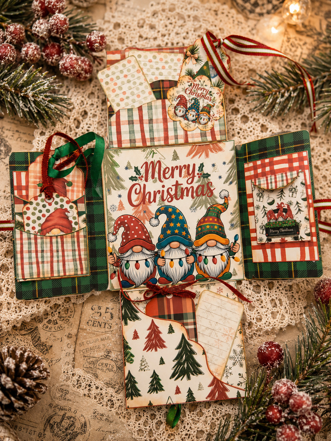 Gnomes For The Holiday Flip Out Journal Element **Digital File**