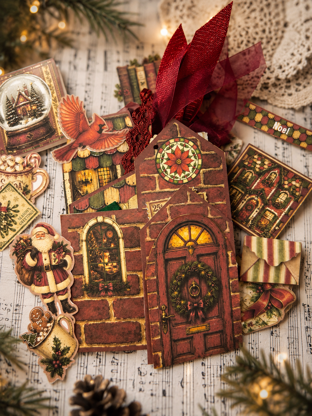 Letters To Santa Christmas Creative Junk Journal and Flip Folio **Digital Kit**