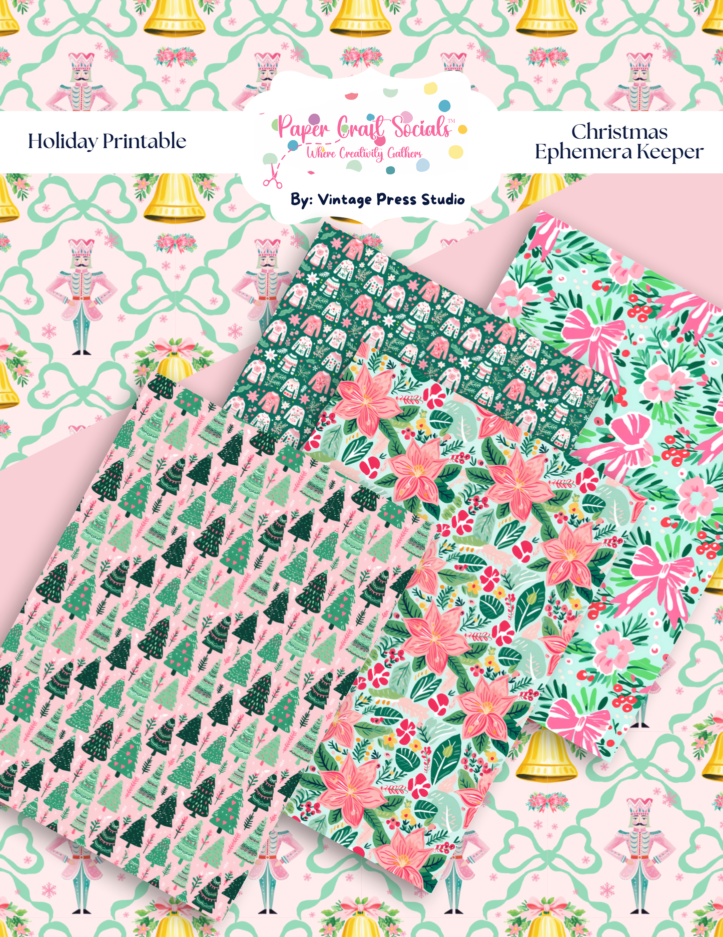 Christmas Ephemera Folio Keeper **Digital File**