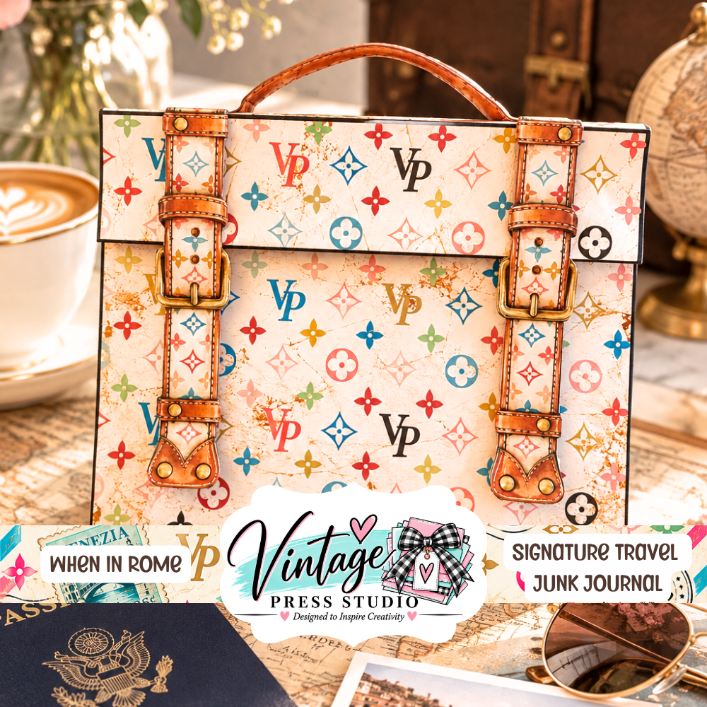 VPS Signature Travel Junk Journal "When In Rome" Digital Kit