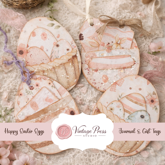 Hoppy Spring Eggciting Easter Egg Tags **Digital Kit**