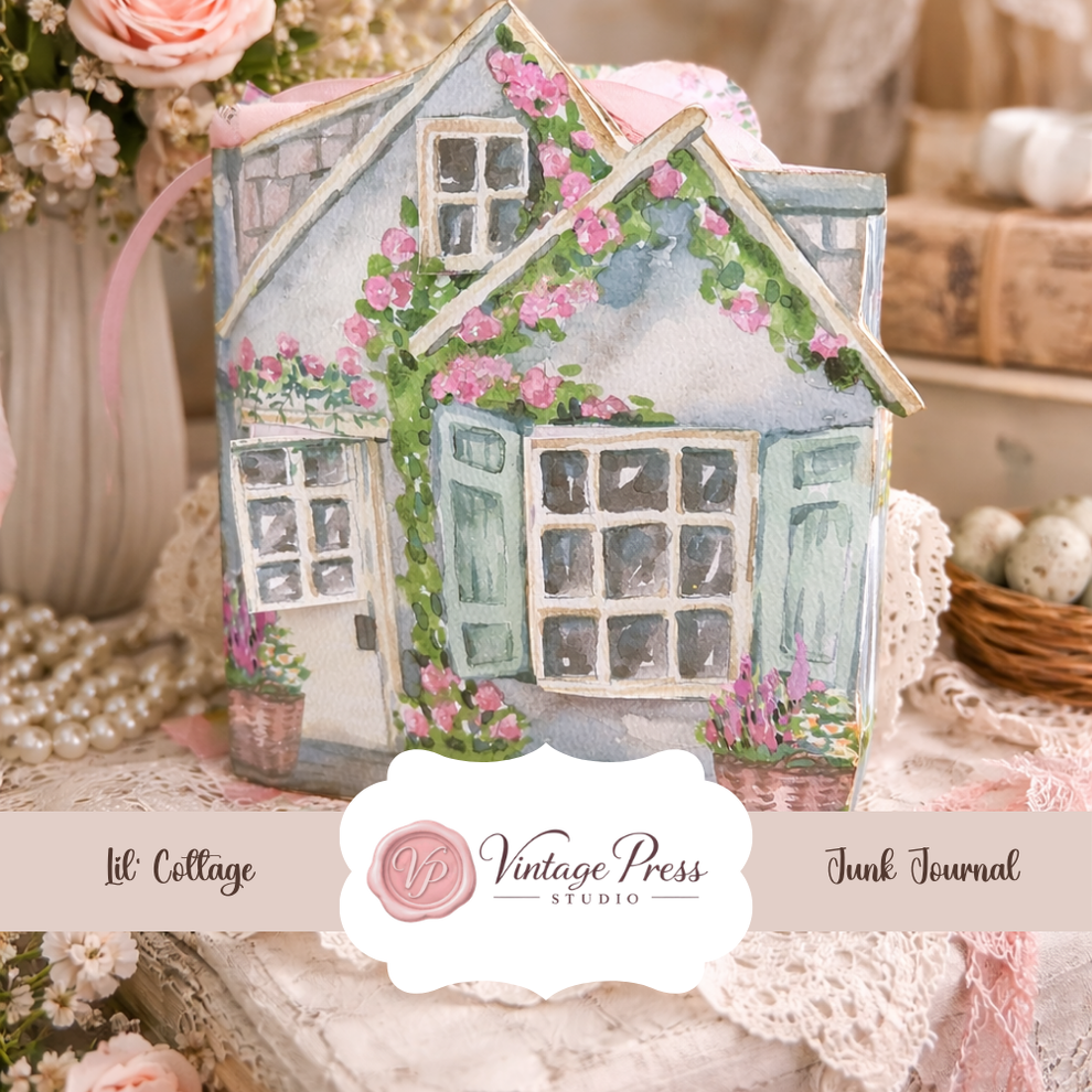 The Lil' Cottage Junk Journal Kit & Tutorial **Digital Kit** – Vintage ...