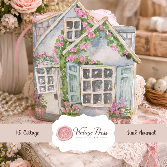 The Lil' Cottage Junk Journal Kit & Tutorial **Digital Kit**