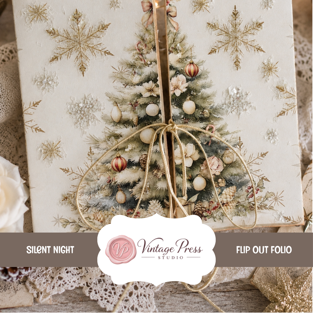 Silent Night Flip Out Card & Gift Card Holder ***Digital File***