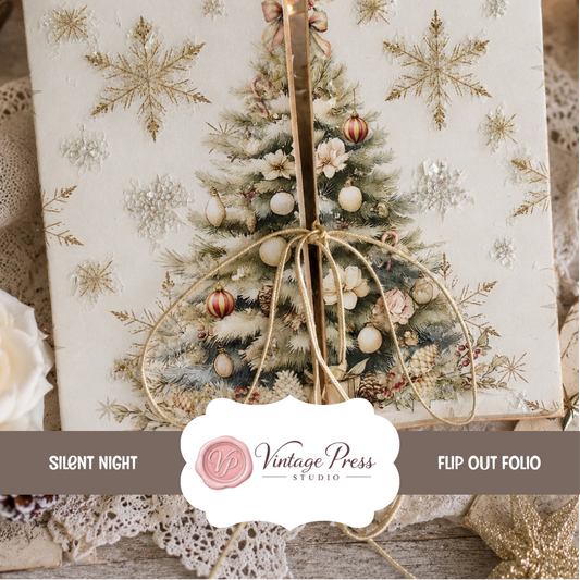 Silent Night Flip Out Card & Gift Card Holder ***Digital File***