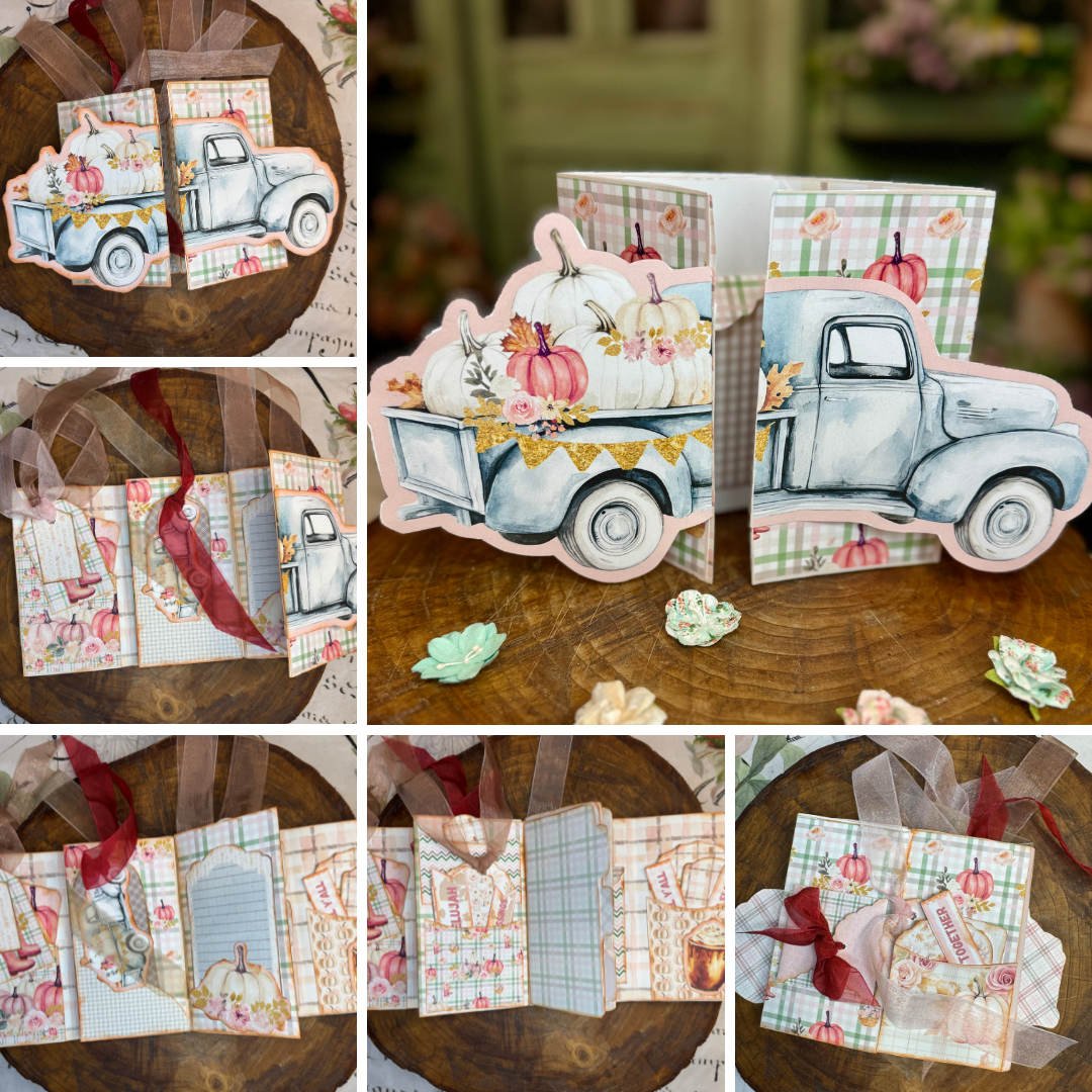 It's Fall Y'all Vintage Truck Folio Journal & Paper Pack-DIGITAL KIT