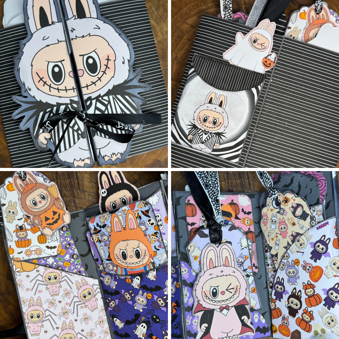Labubu Inspired Nightmare Before Christmas Halloween 3D Card
