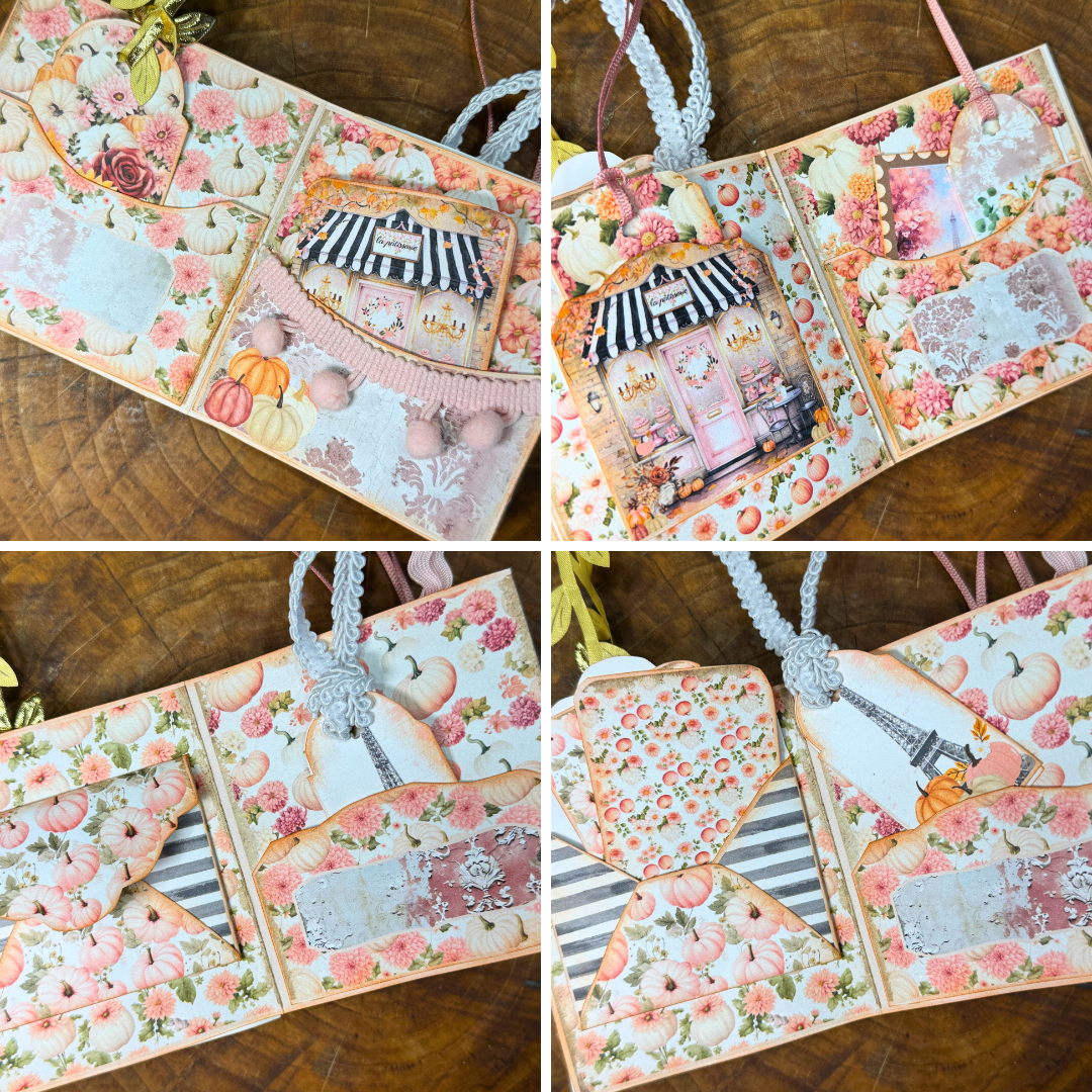 Paris In The Fall-Mini Accordion Journal *Digital Printable*