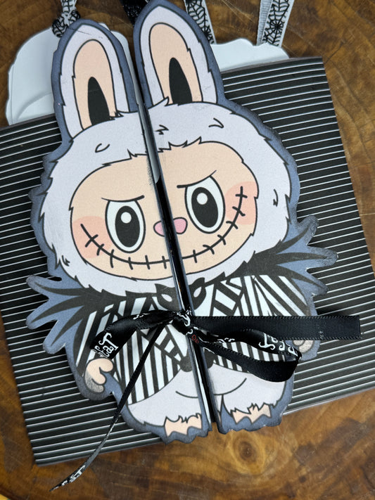 Labubu Inspired Nightmare Before Christmas Halloween 3D Card