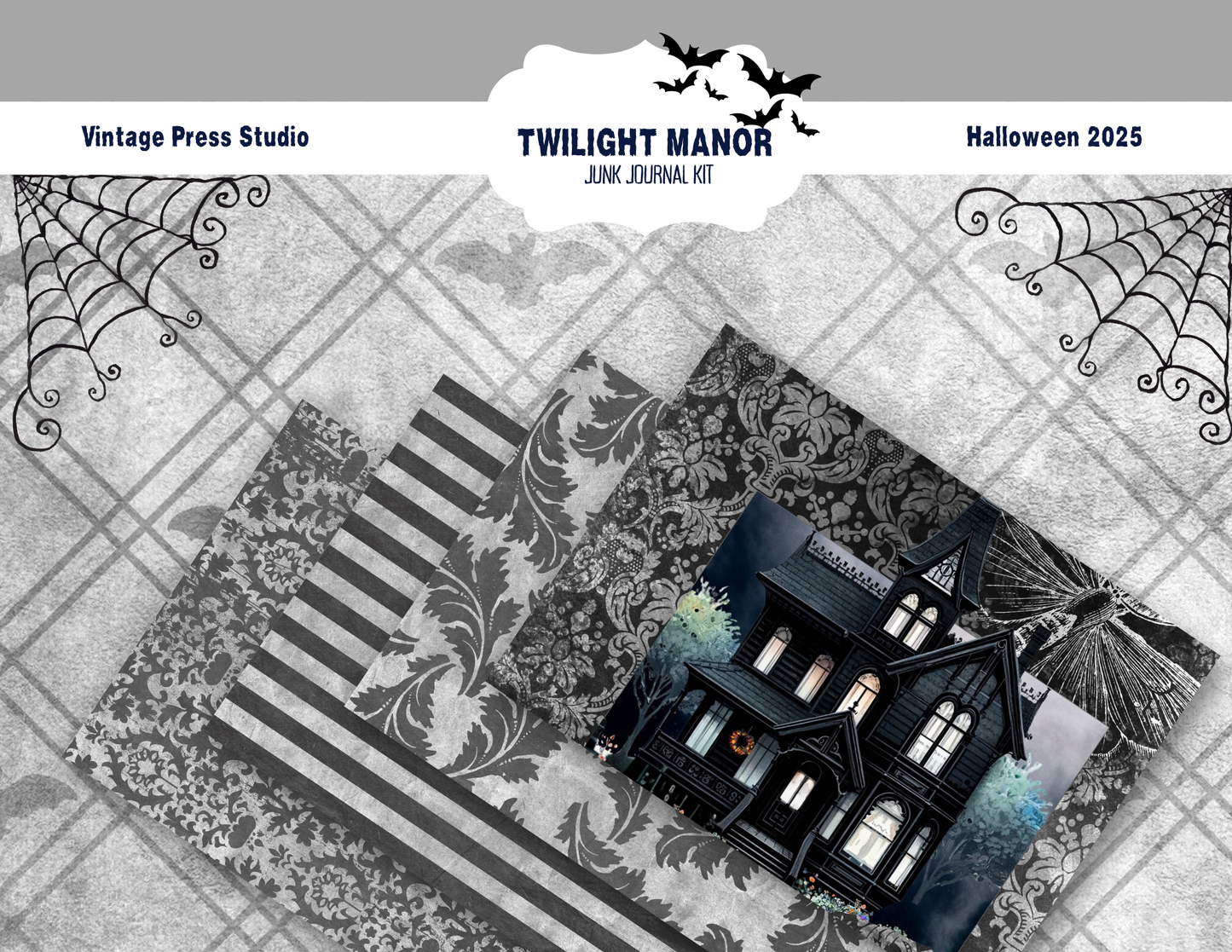 Halloween Junk Journal-Twilight Manor **Digital Kit**