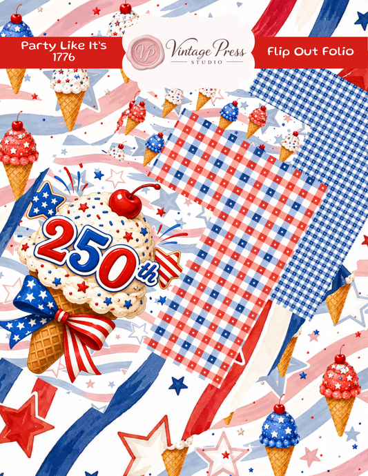 Party Like It's 1776 Flip Out Folio (4th of July) **Digital File**