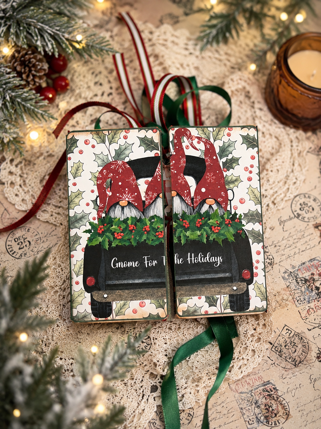 Gnomes For The Holiday Flip Out Journal Element **Digital File**