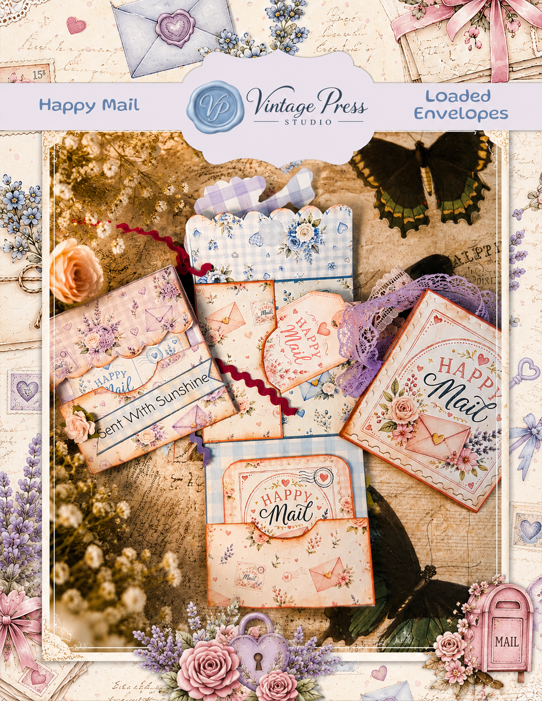 Happy Mail Loaded Envelope Folio **Digital File**